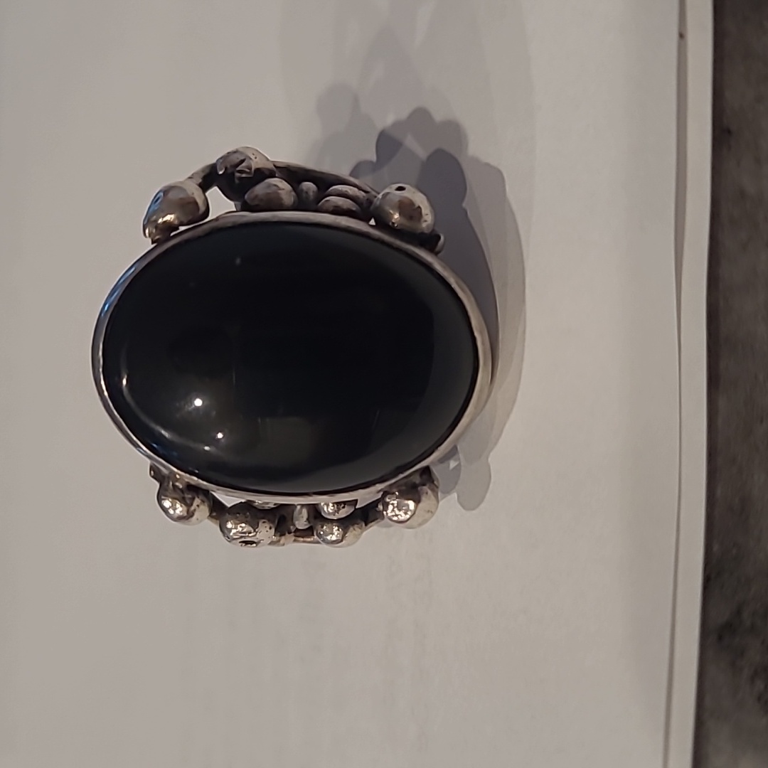 Unisex Brutalist Style Sterling Ring